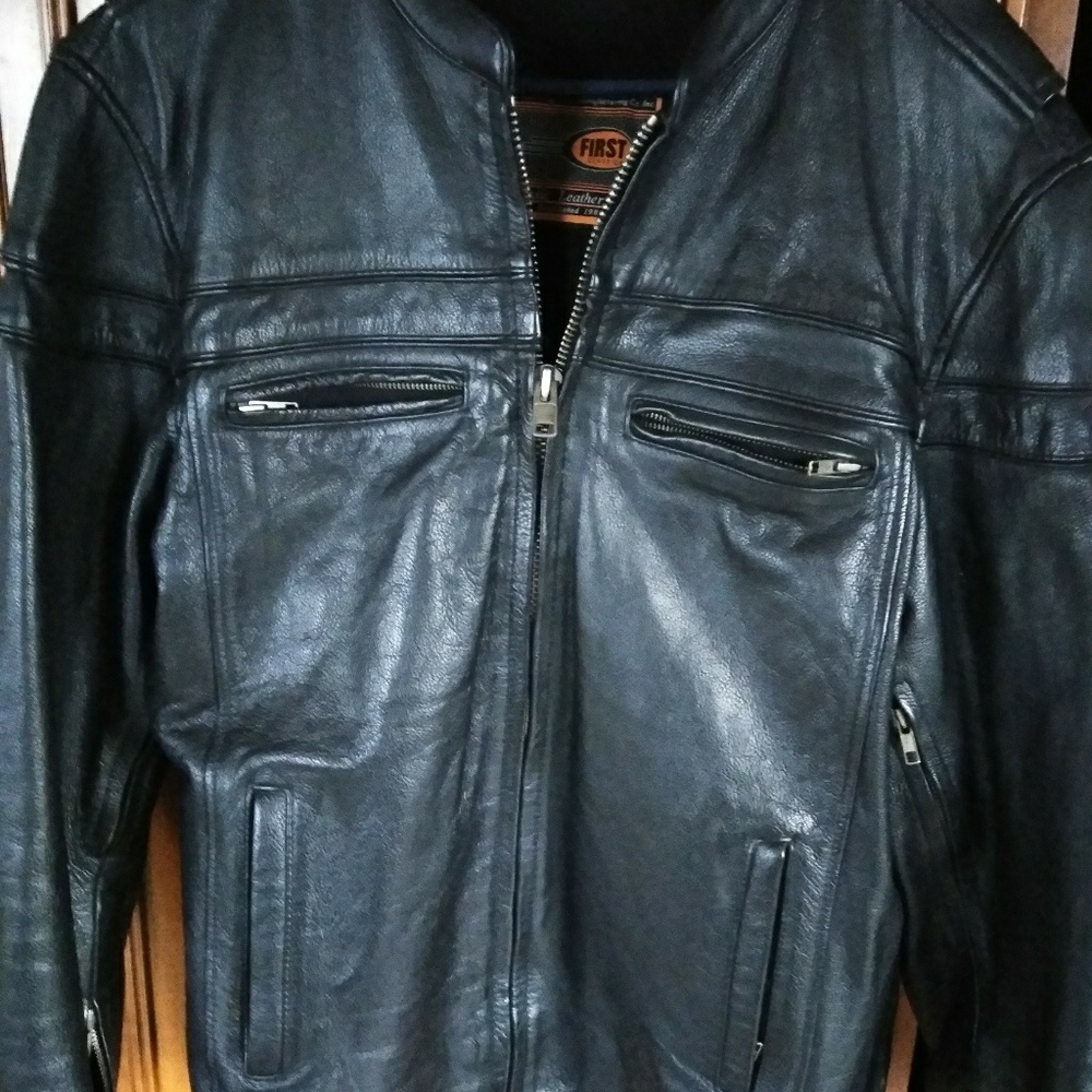 Mens leather coat